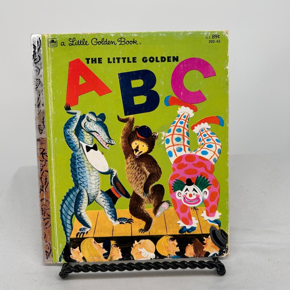 VINTAGE The‎ Little Golden Book ABC Childrens Educational Reading Book